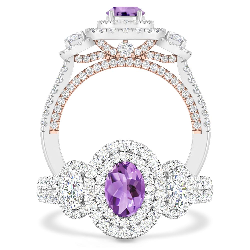 White Gold - Amethyst