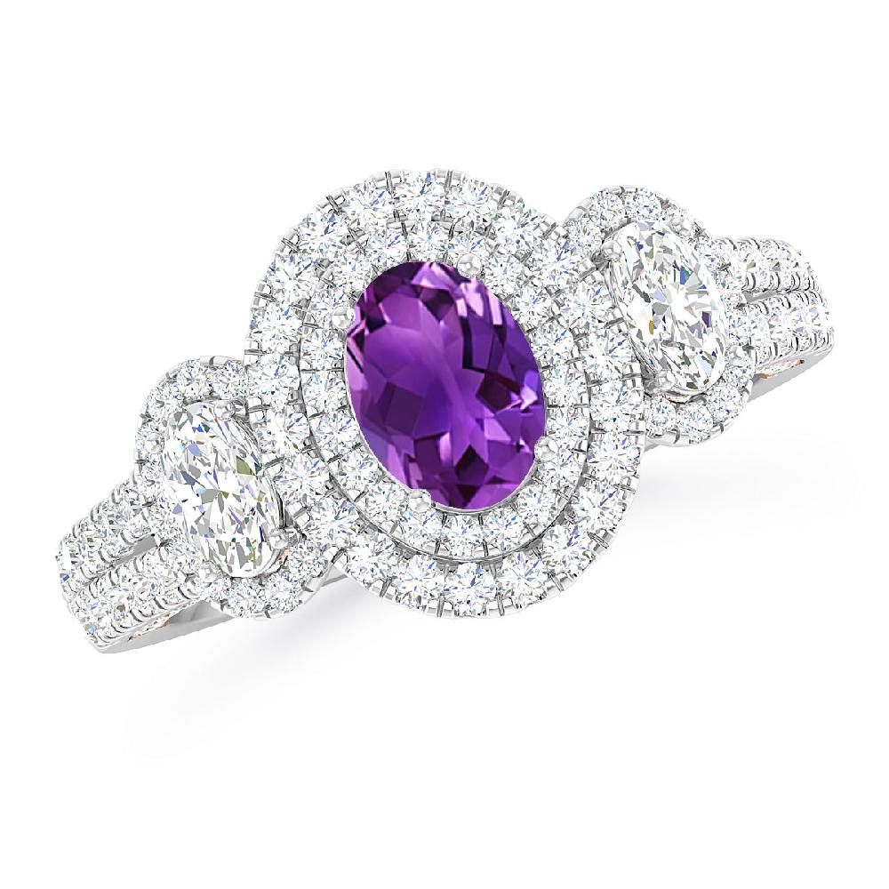 White Gold - Amethyst