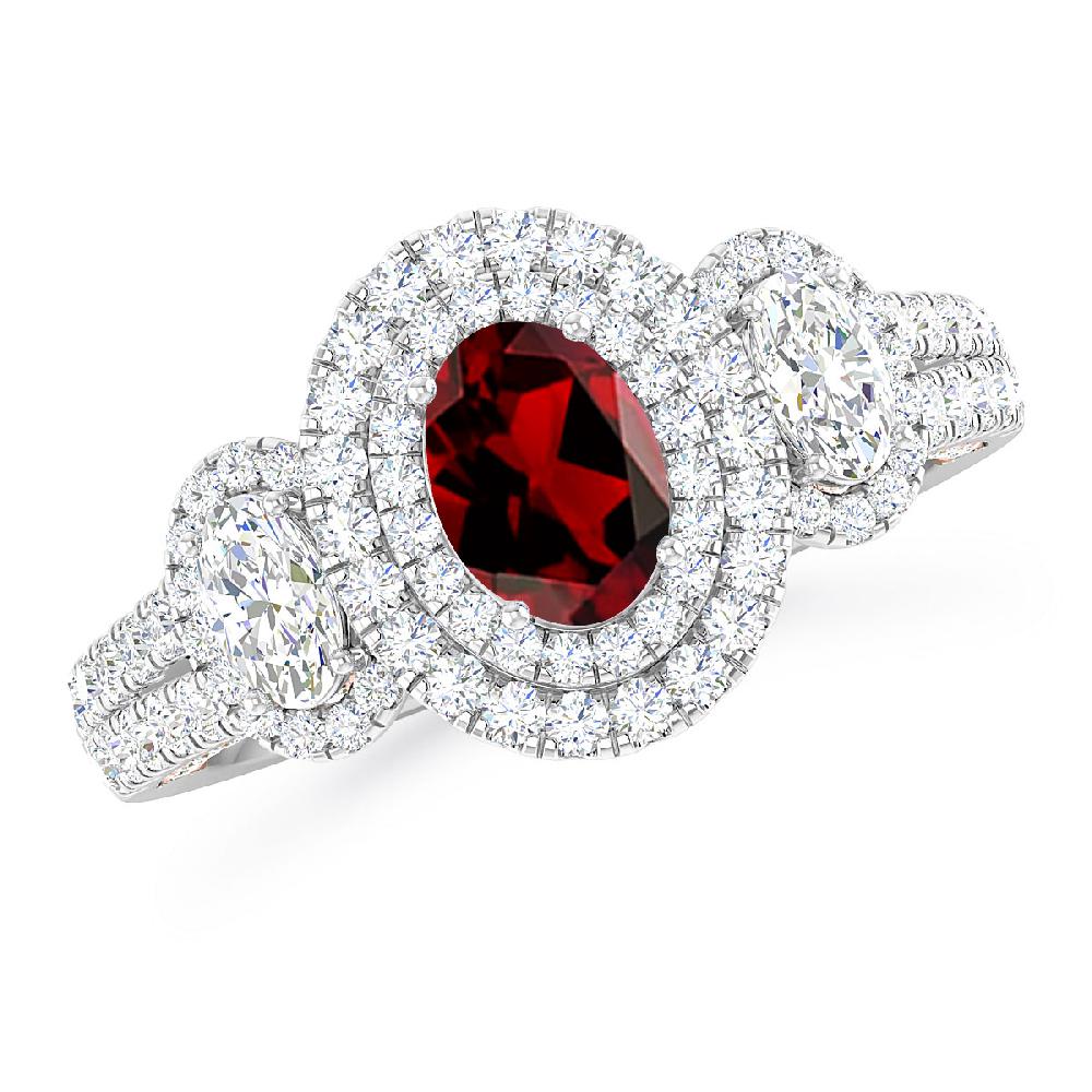 White Gold - Garnet