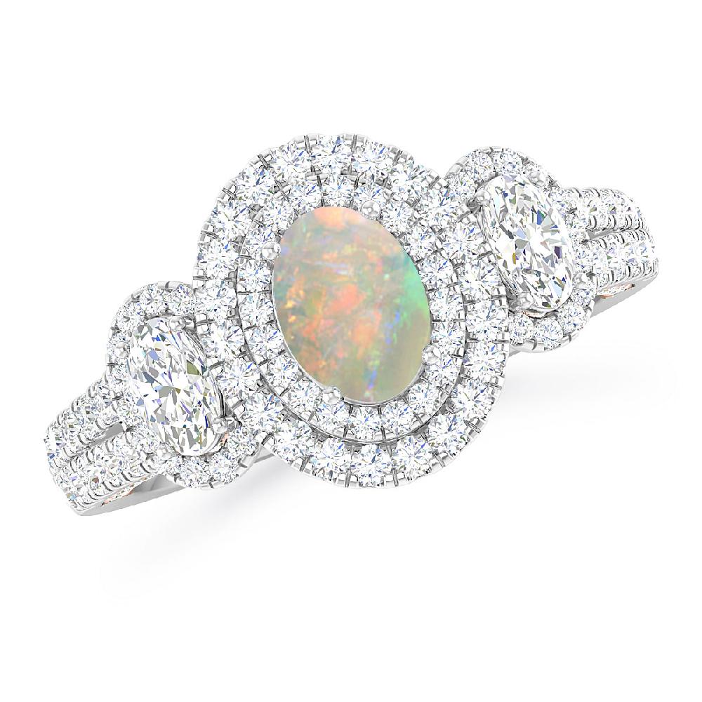 White Gold - Opal