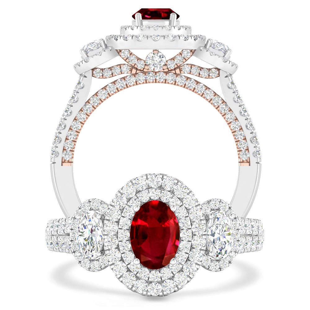 White Gold - Ruby