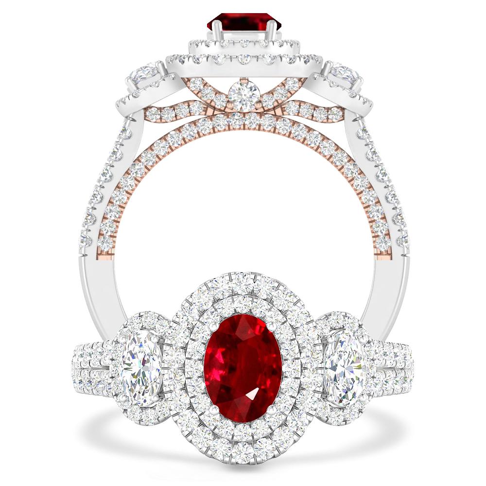 White Gold - Ruby