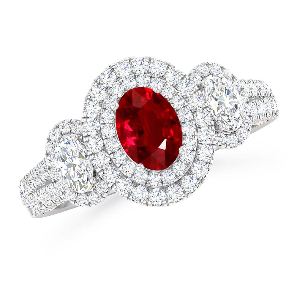 White Gold - Ruby