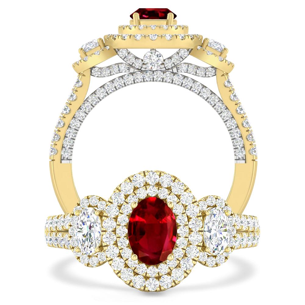 Yellow Gold - Ruby