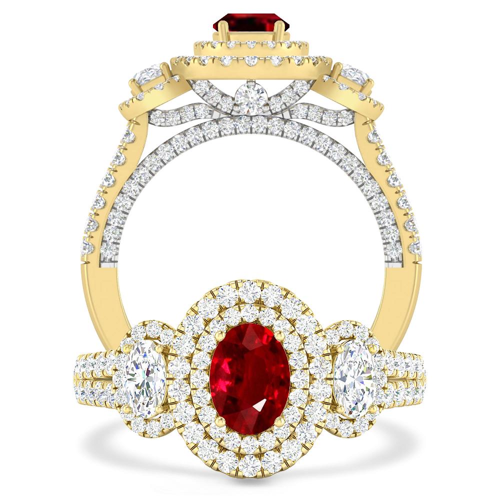 Yellow Gold - Ruby