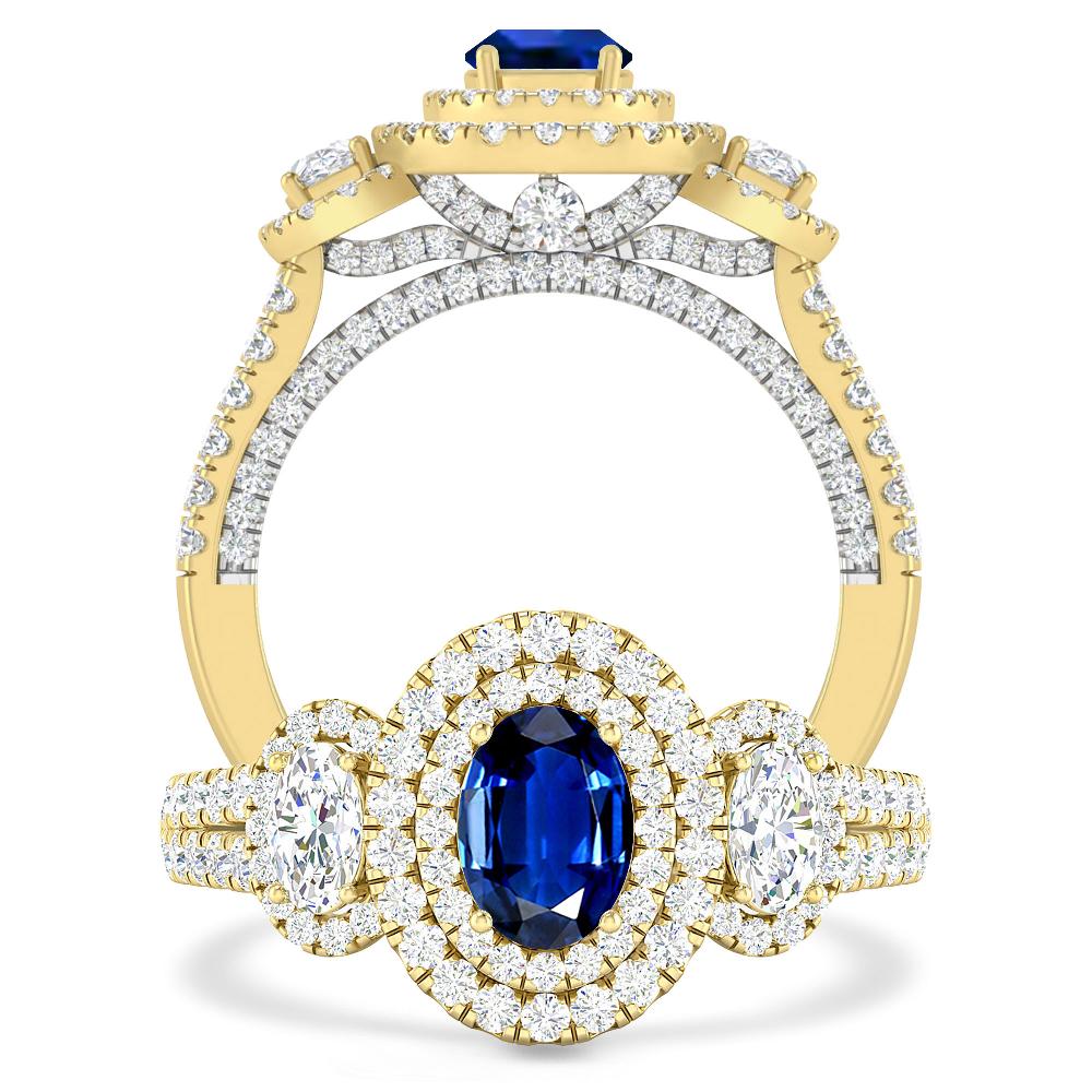 Yellow Gold - Sapphire