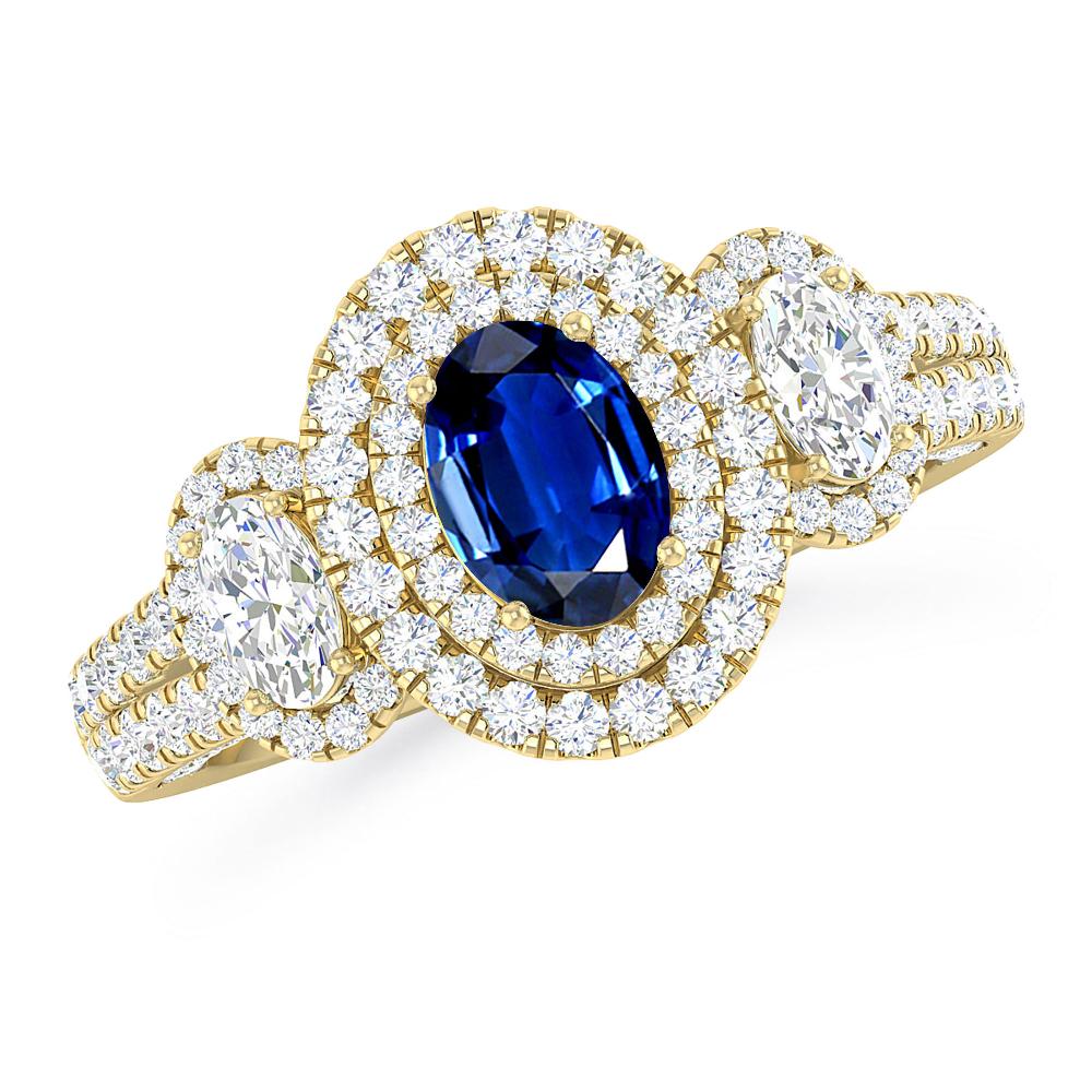 Yellow Gold - Sapphire