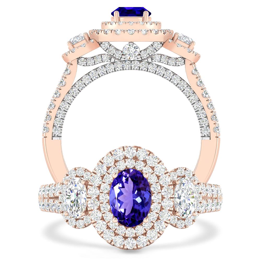 Rose Gold - Tanzanite