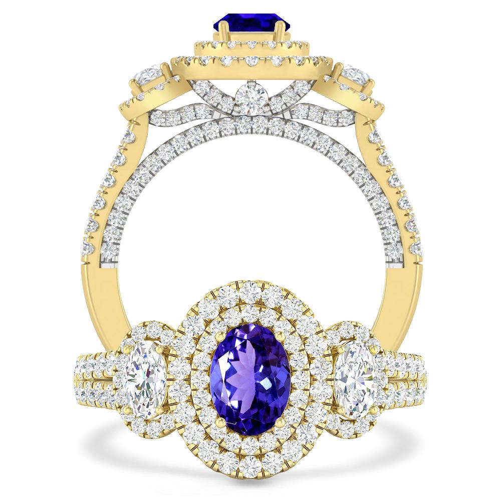 Yellow Gold - Tanzanite