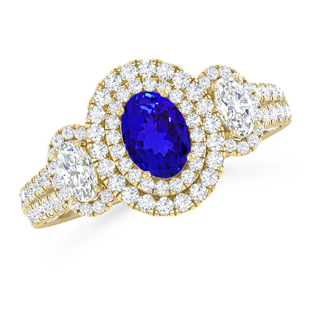 Yellow Gold - Tanzanite