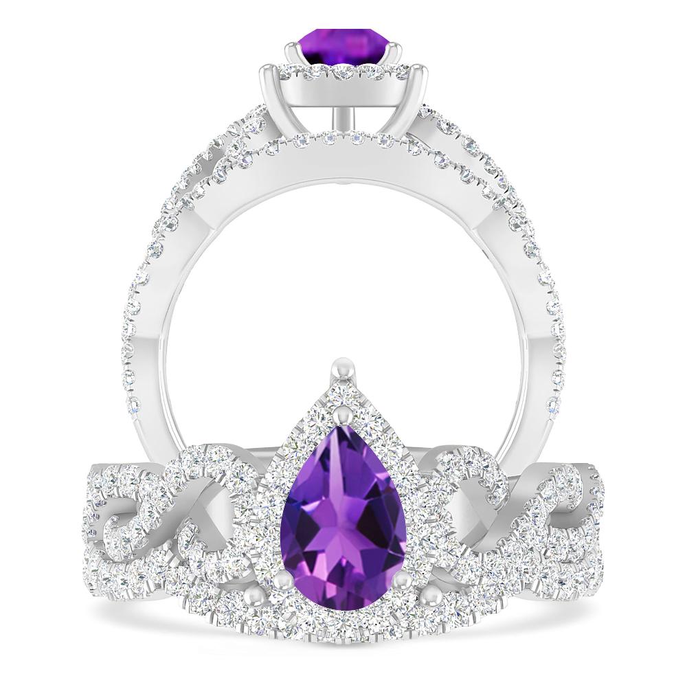 White Gold - Amethyst