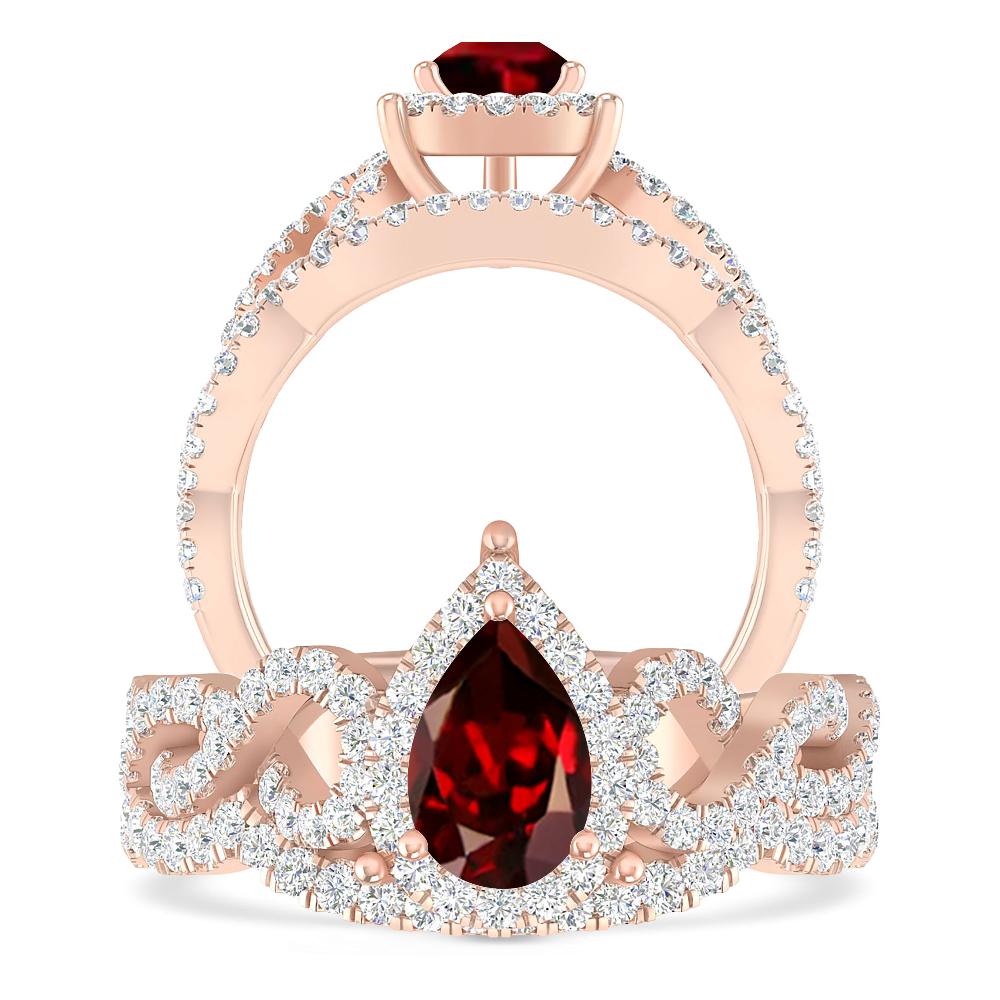 Rose Gold - Garnet