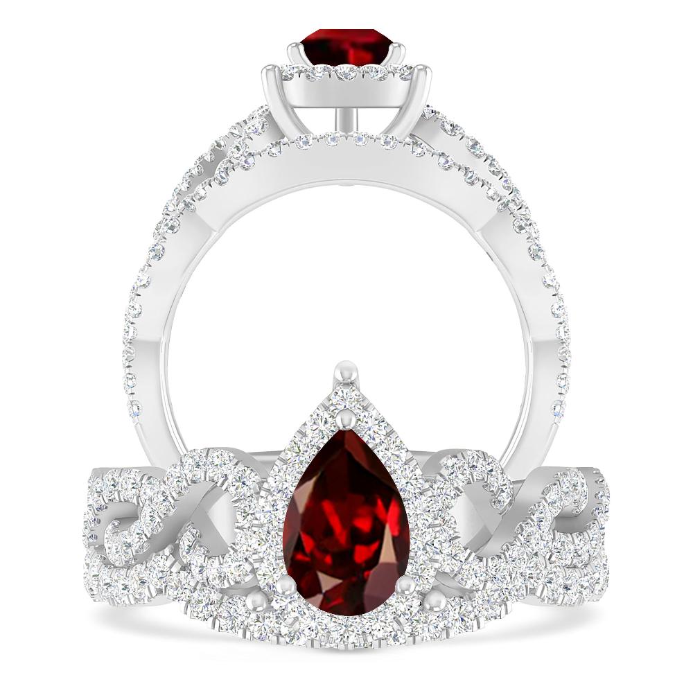 White Gold - Garnet