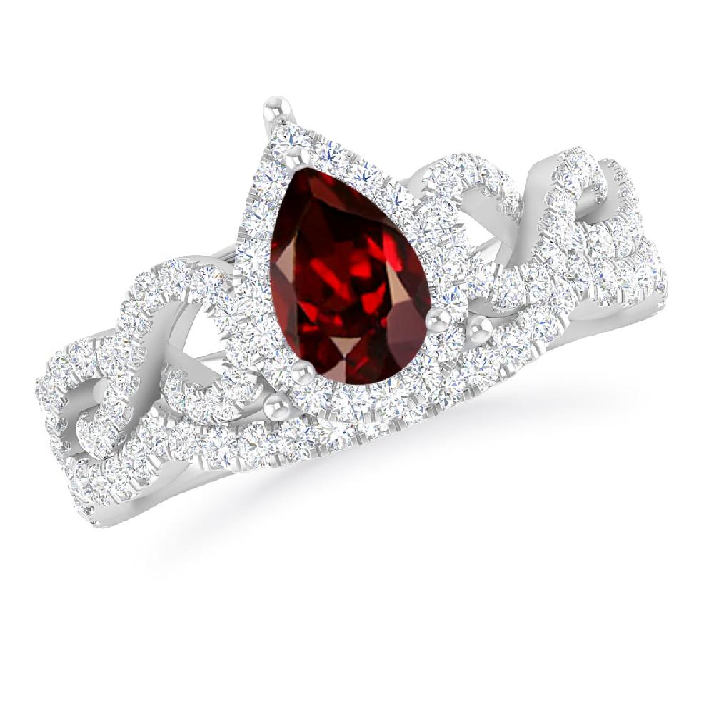 White Gold - Garnet