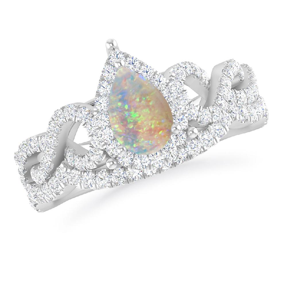 White Gold - Opal