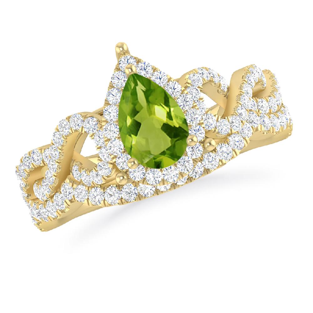 Yellow Gold - Peridot