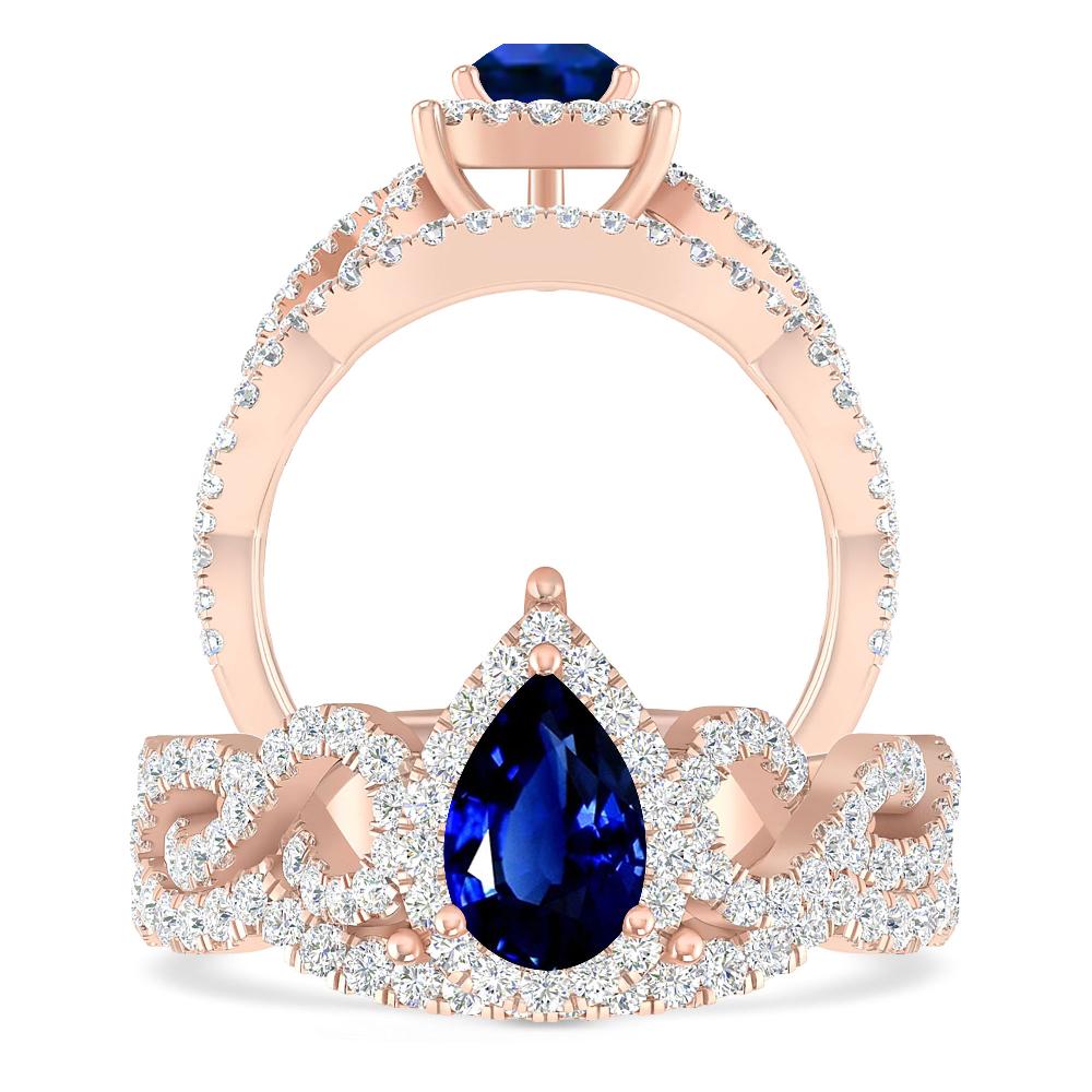 Rose Gold - Sapphire