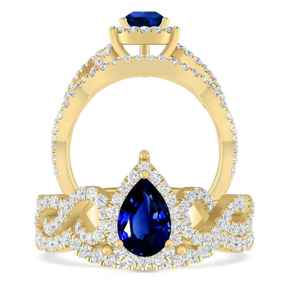 Yellow Gold - Sapphire