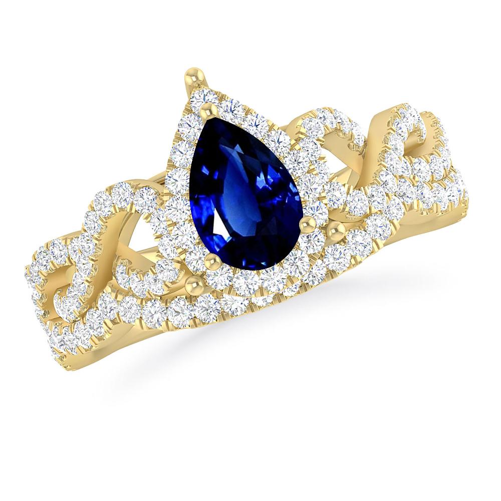 Yellow Gold - Sapphire