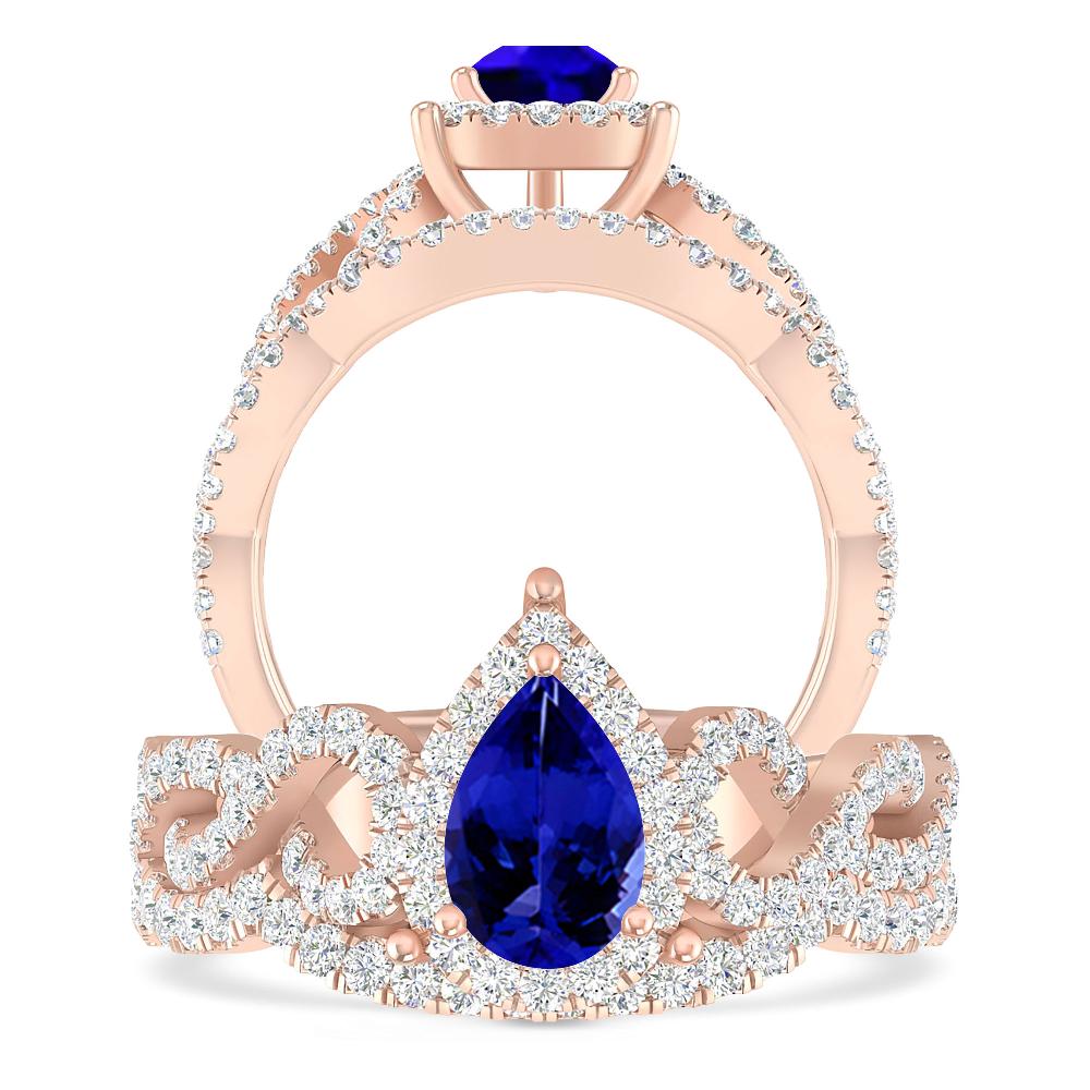 Rose Gold - Tanzanite