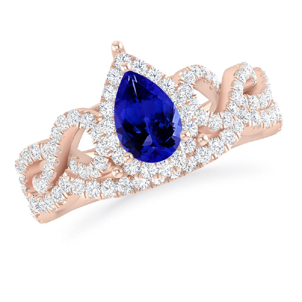 Rose Gold - Tanzanite