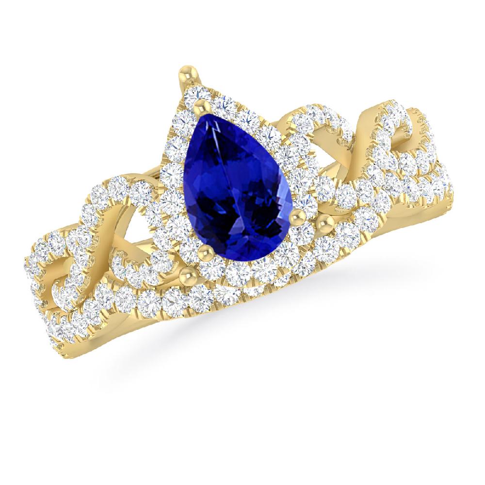 Yellow Gold - Tanzanite