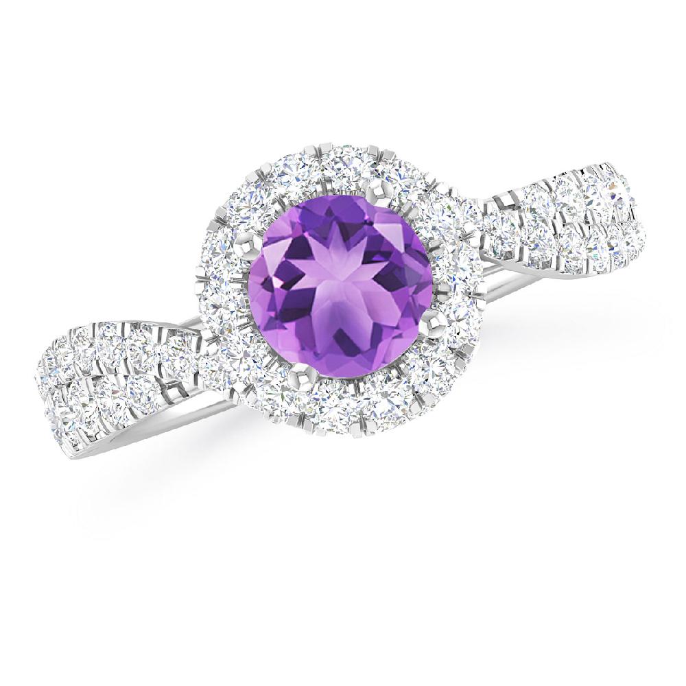 White Gold - Amethyst