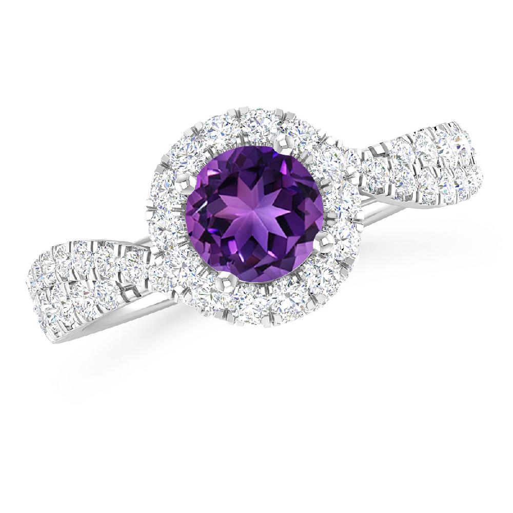 White Gold - Amethyst