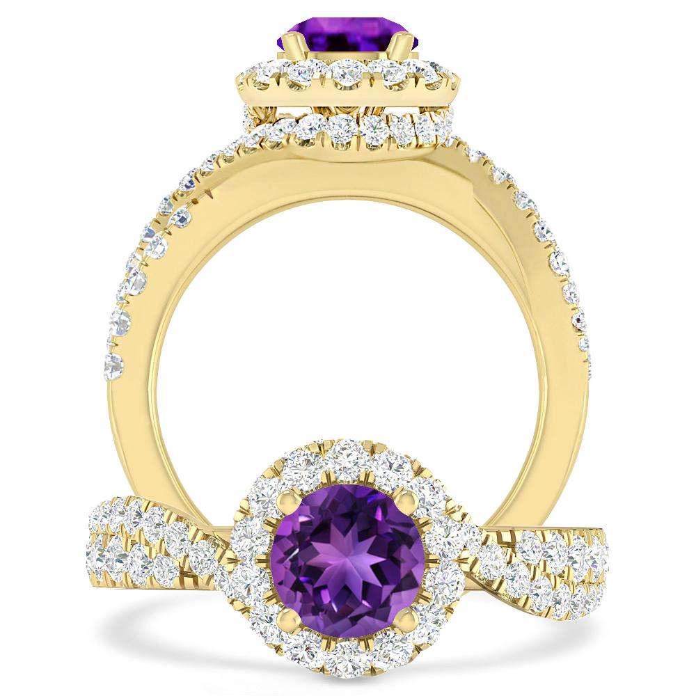 Yellow Gold - Amethyst