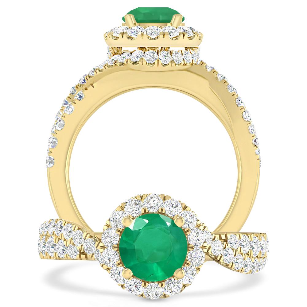 Yellow Gold - Emerald