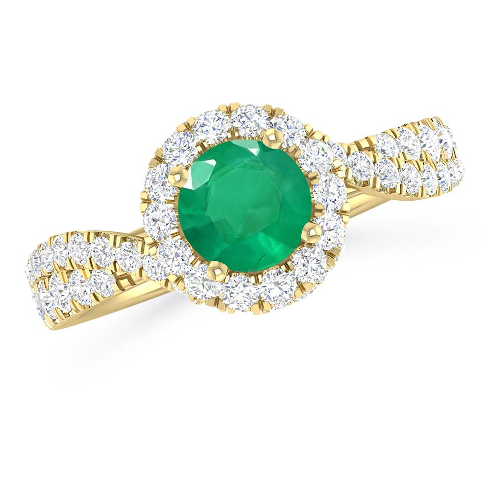 Yellow Gold - Emerald