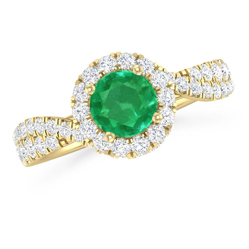 Yellow Gold - Emerald