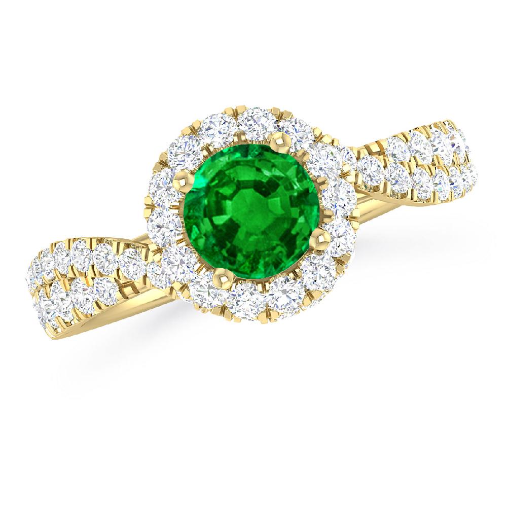 Yellow Gold - Emerald