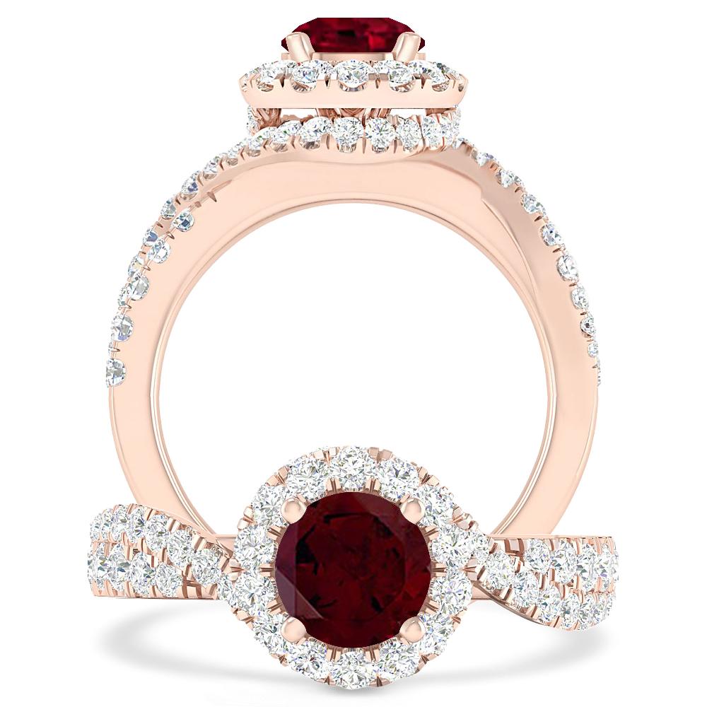 Rose Gold - Garnet