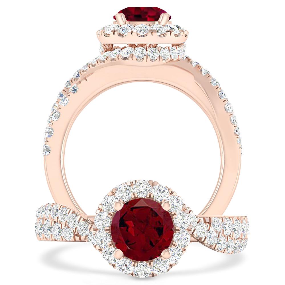 Rose Gold - Garnet