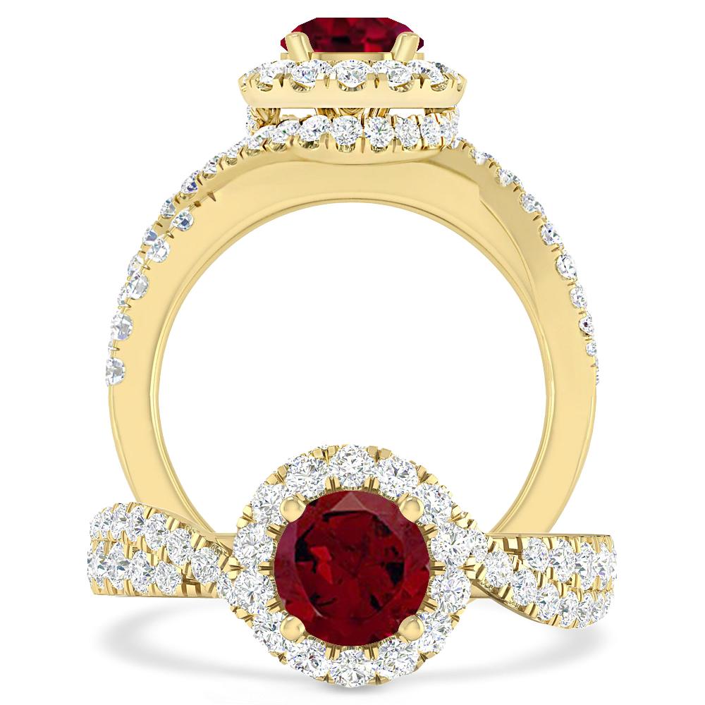 Yellow Gold - Garnet