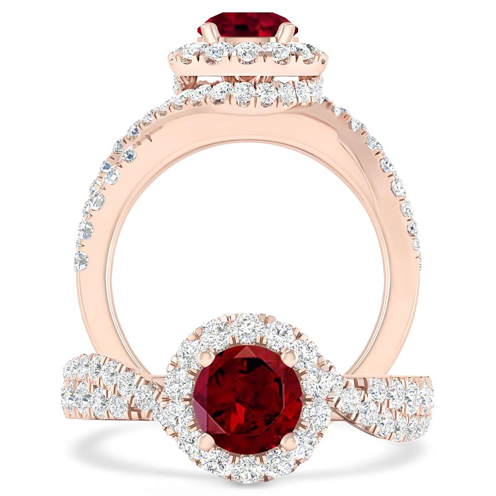 Rose Gold - Garnet