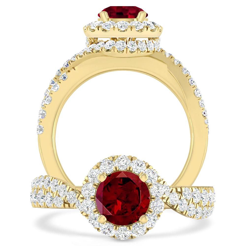 Yellow Gold - Garnet