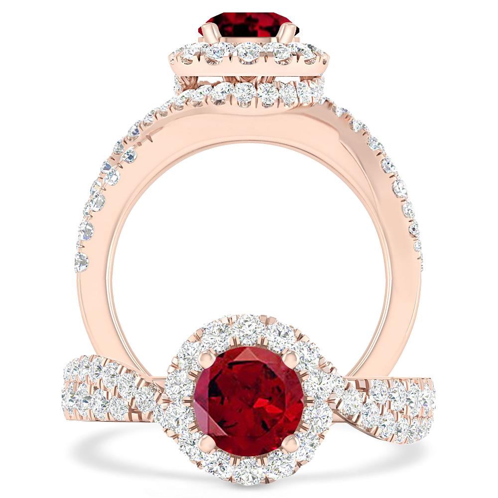 Rose Gold - Garnet