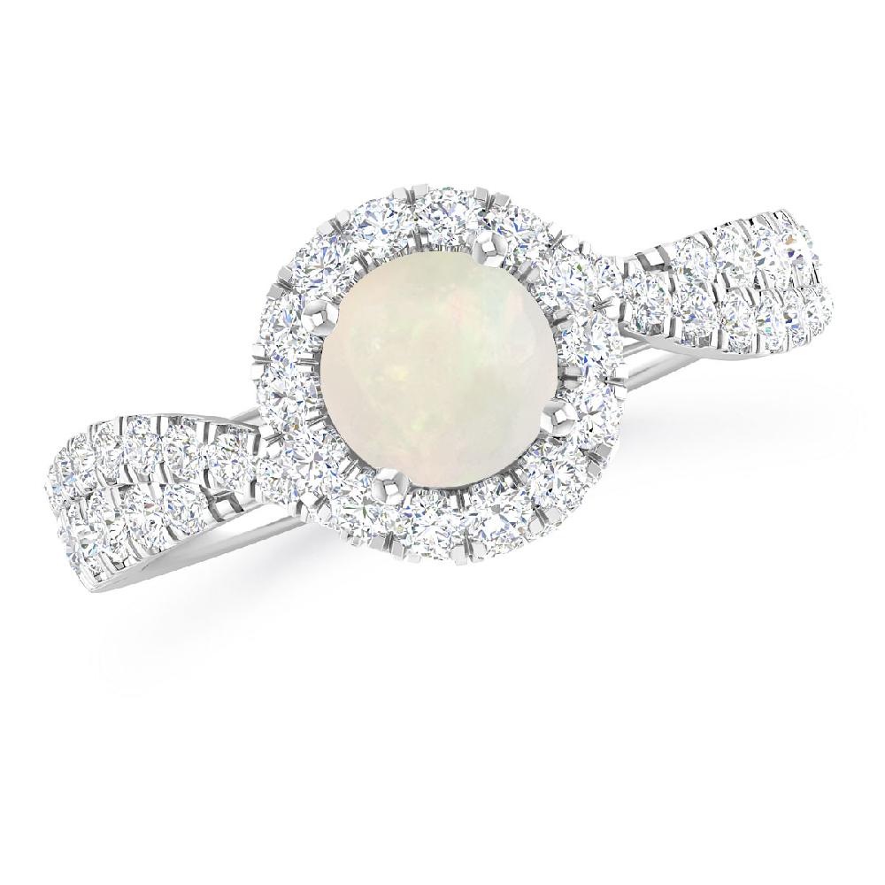 White Gold - Opal