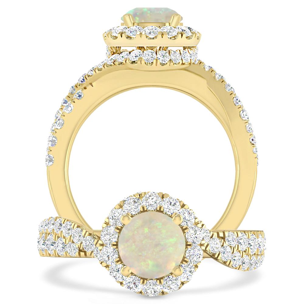 Yellow Gold - Opal