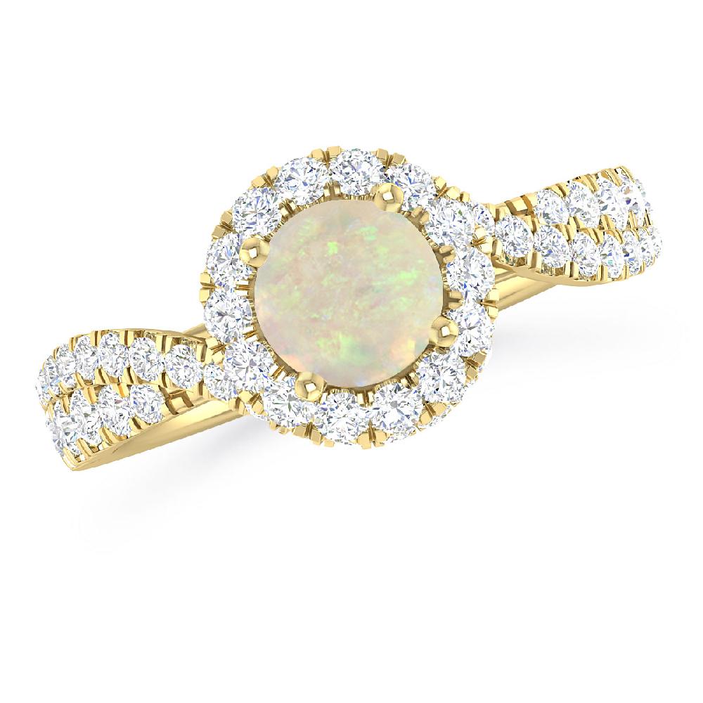 Yellow Gold - Opal