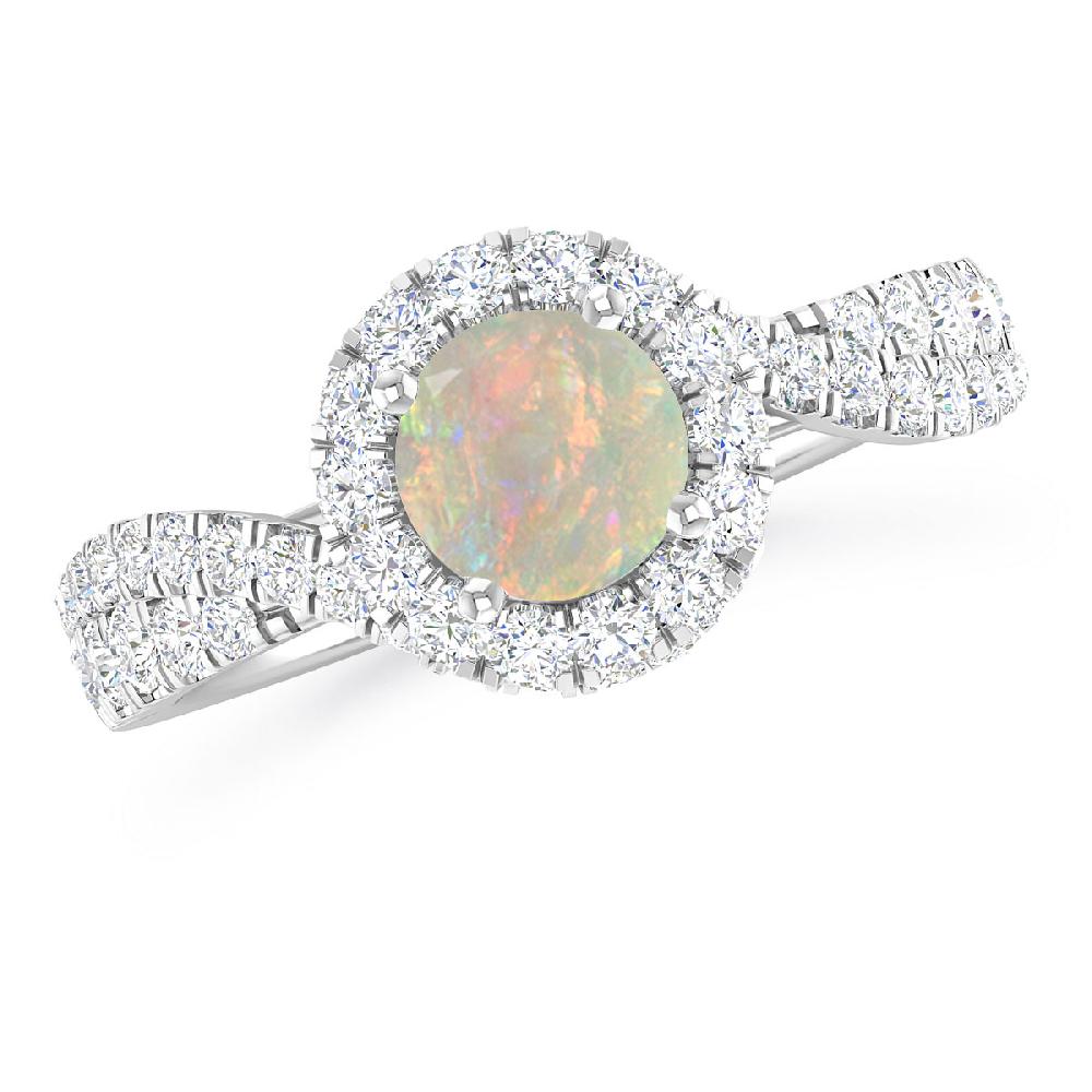 White Gold - Opal