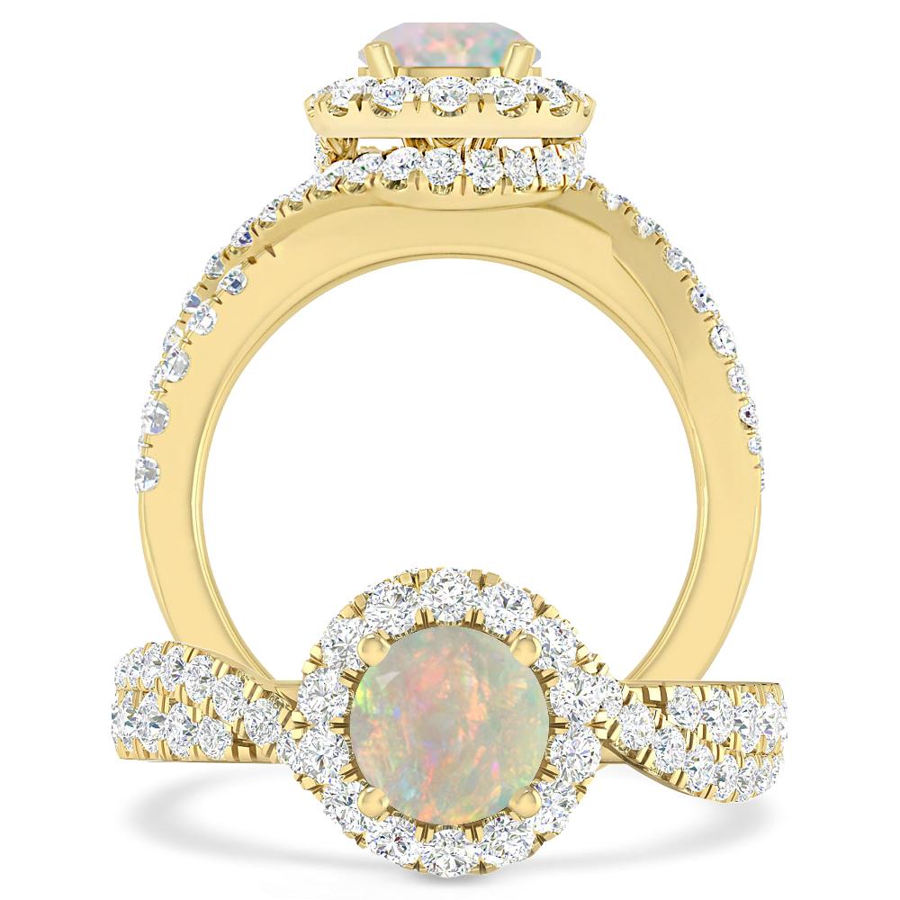 Yellow Gold - Opal