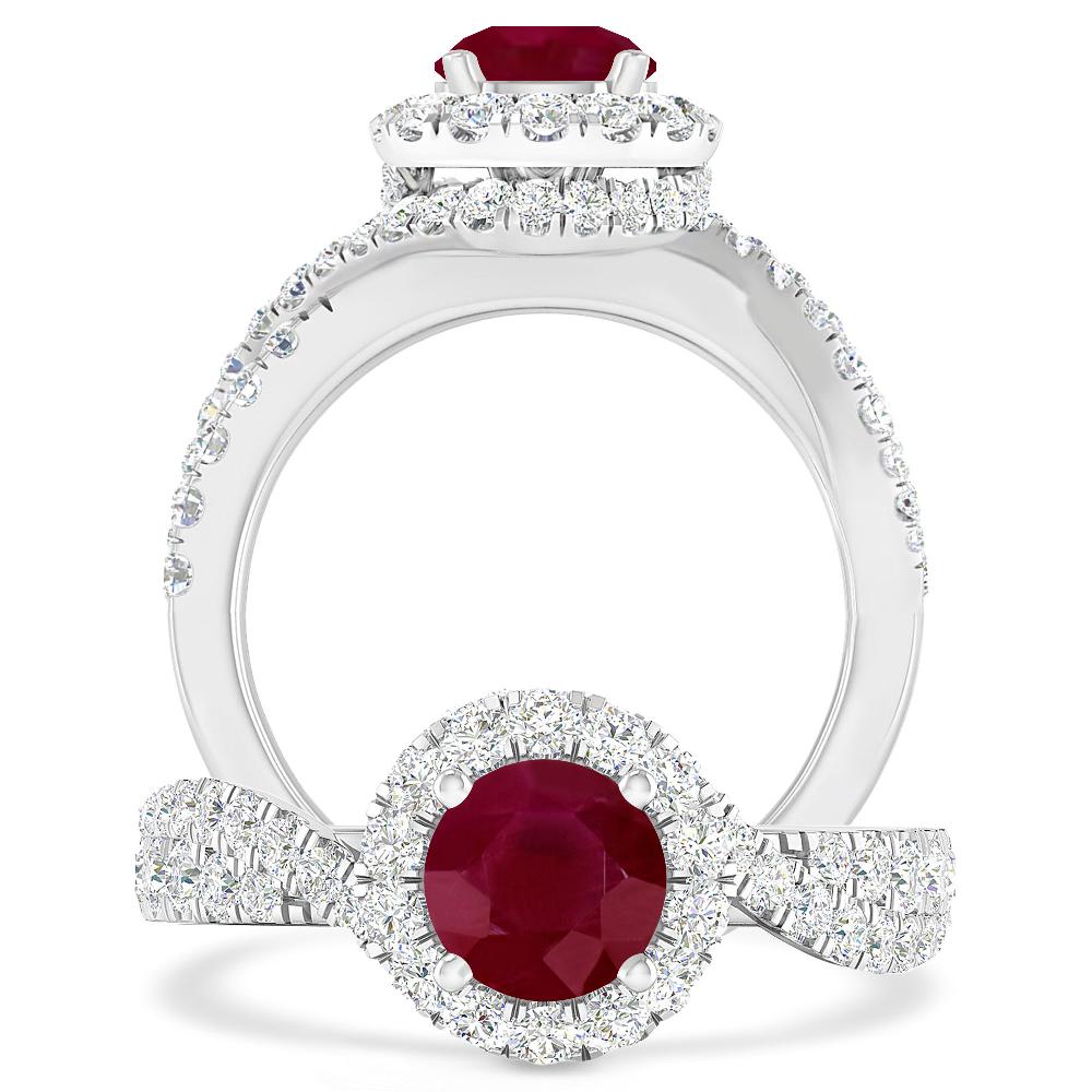 White Gold - Ruby