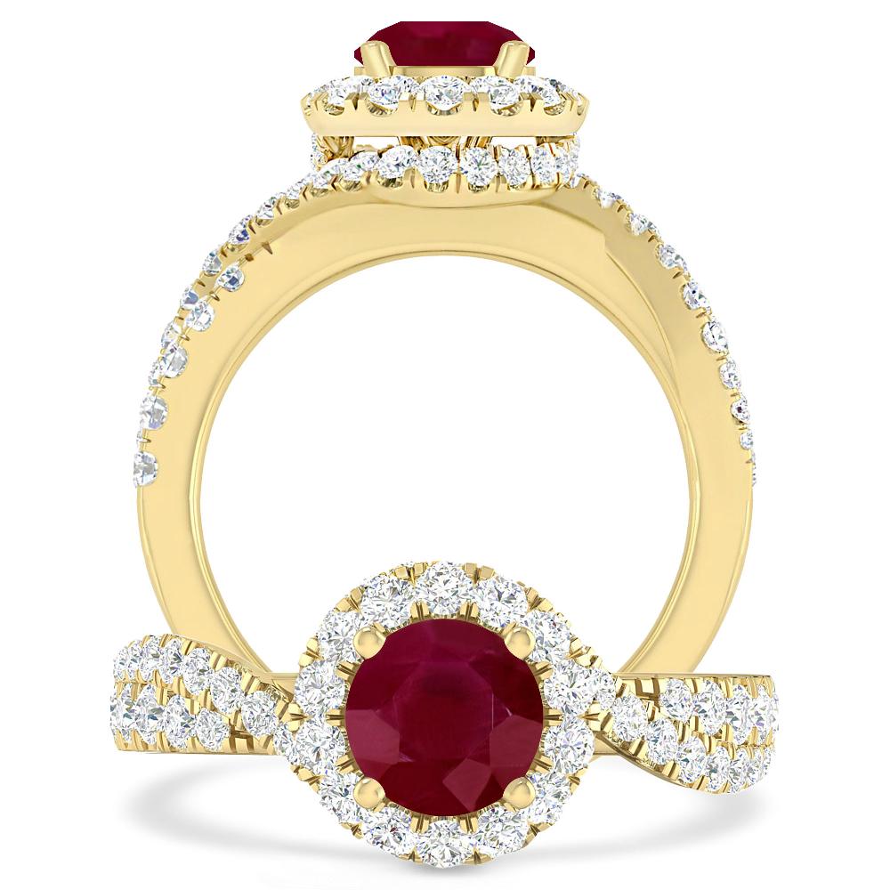 Yellow Gold - Ruby