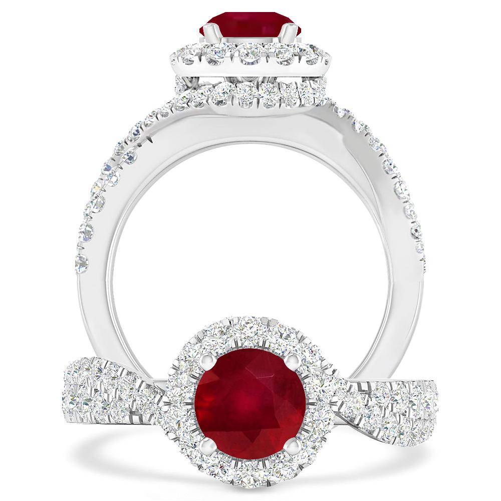 White Gold - Ruby