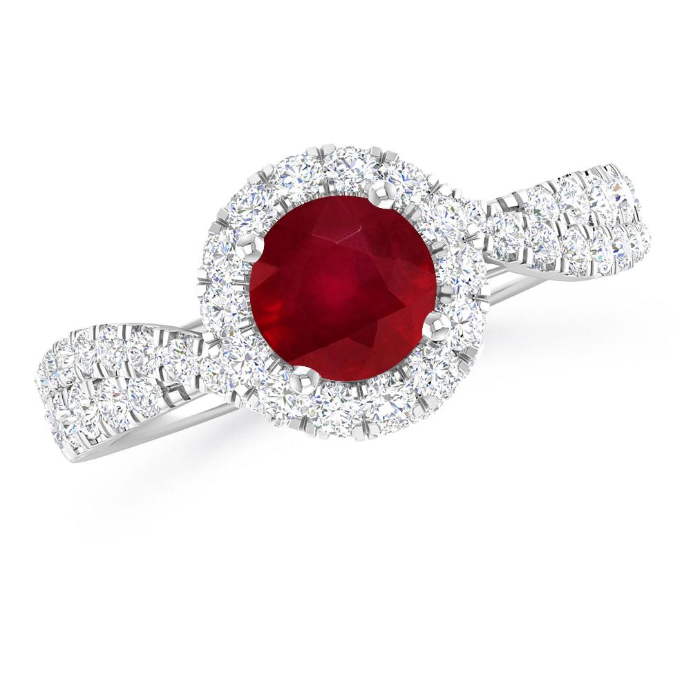 White Gold - Ruby