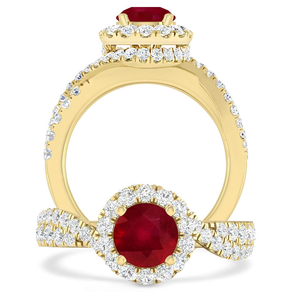 Yellow Gold - Ruby