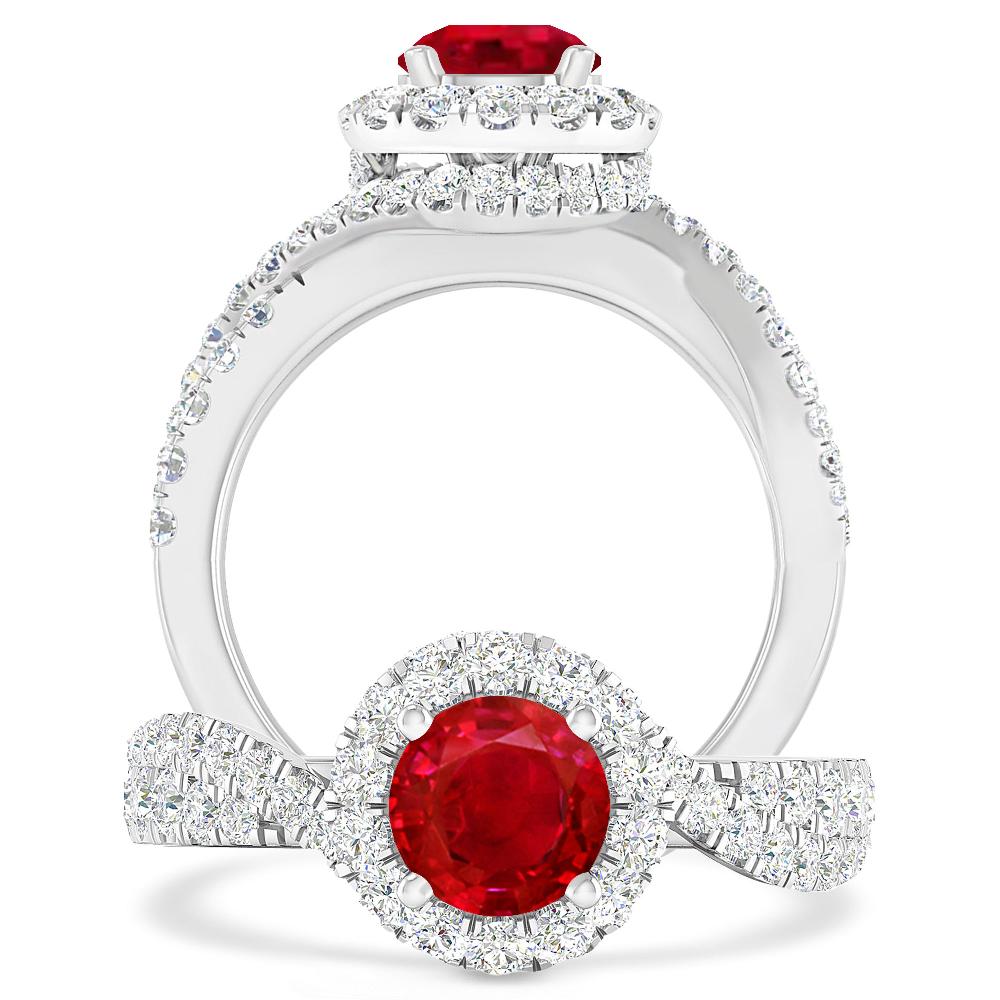 White Gold - Ruby